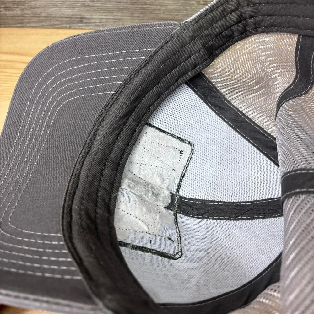 Magellan Outdoors‎ Hat Cap Snapback Gray Fish Patch Logo Outdoors Adjustable